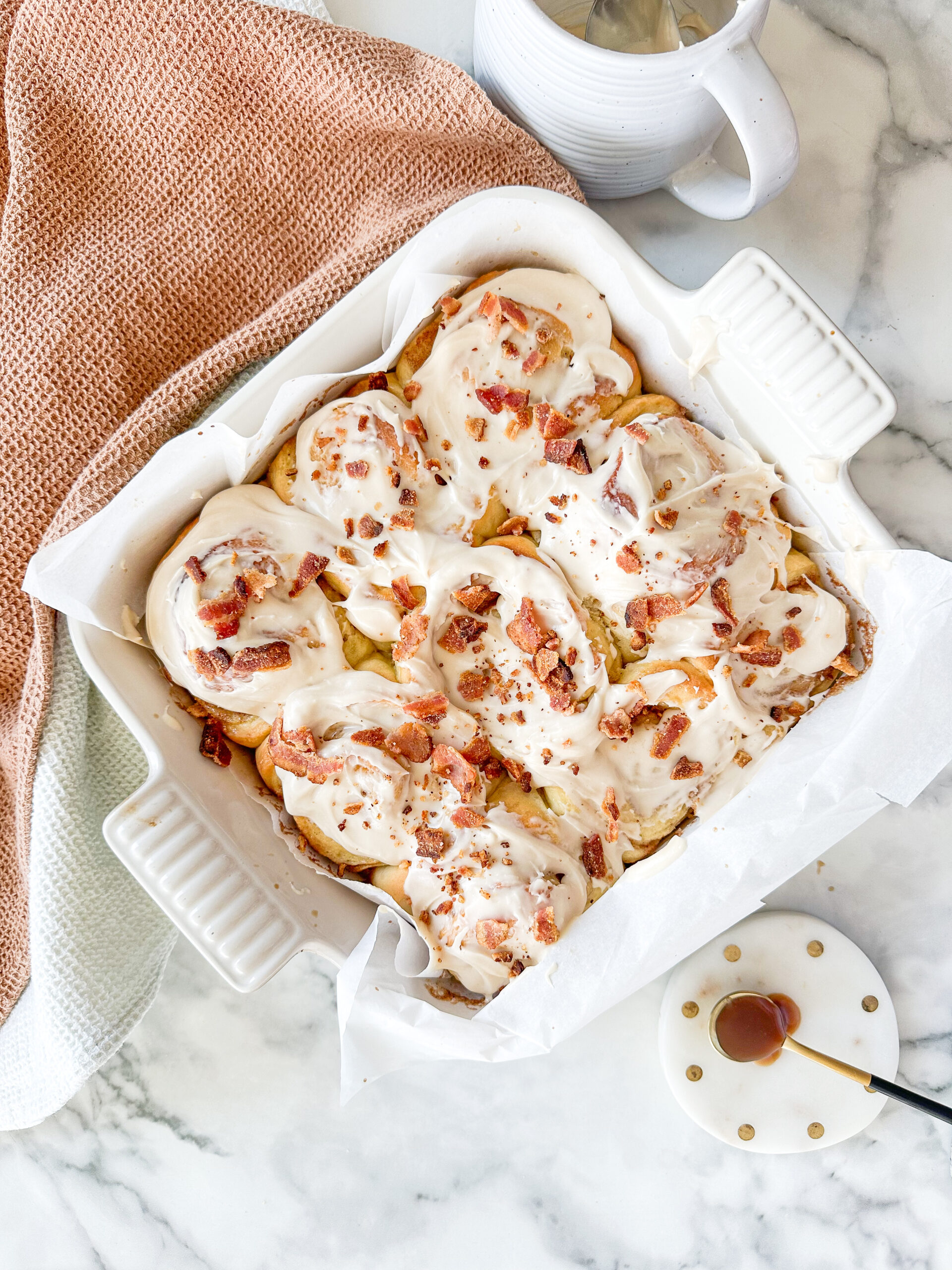 Maple Bacon Cinnamon Rolls