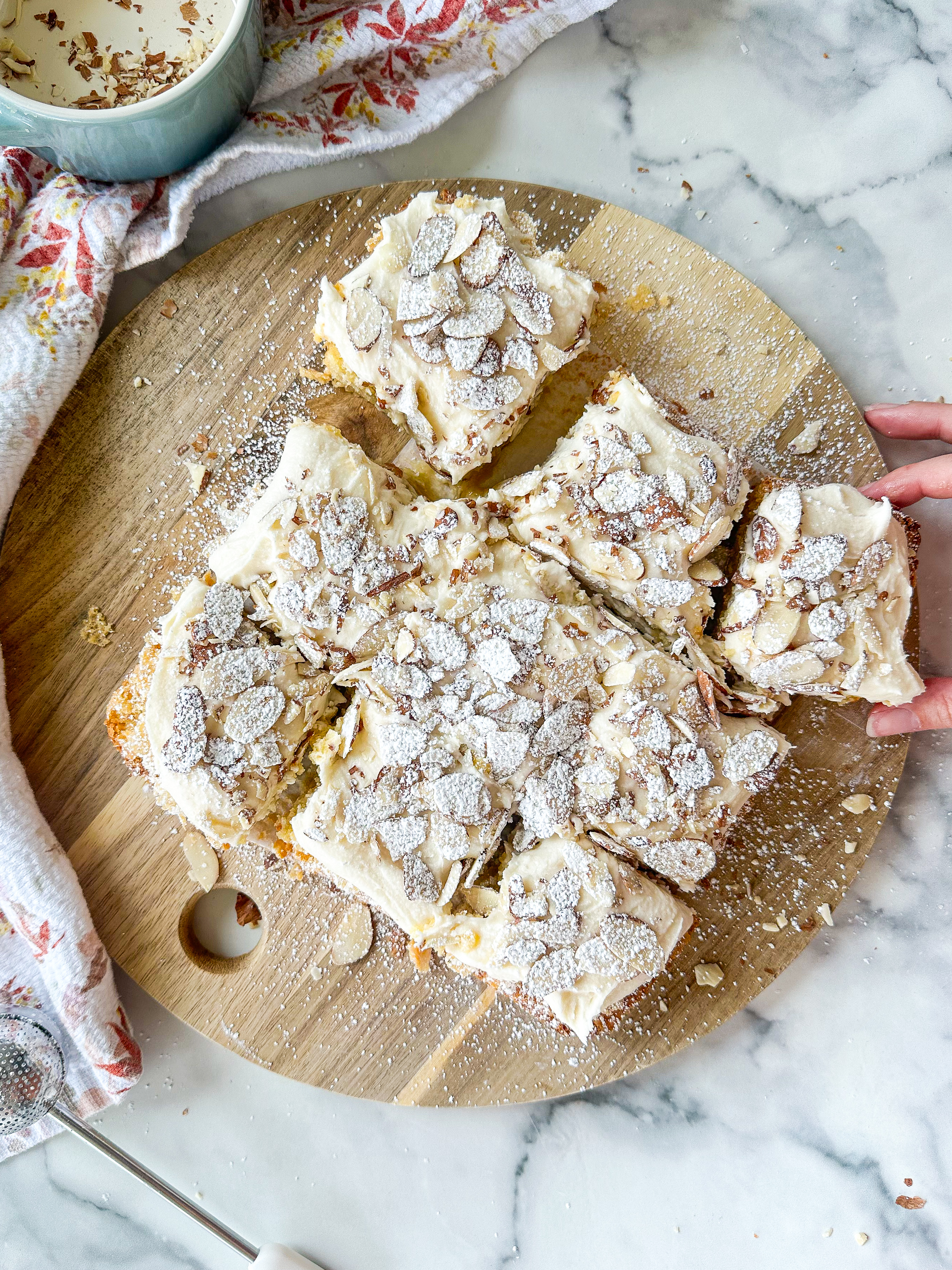 Almond Croissant Blondies