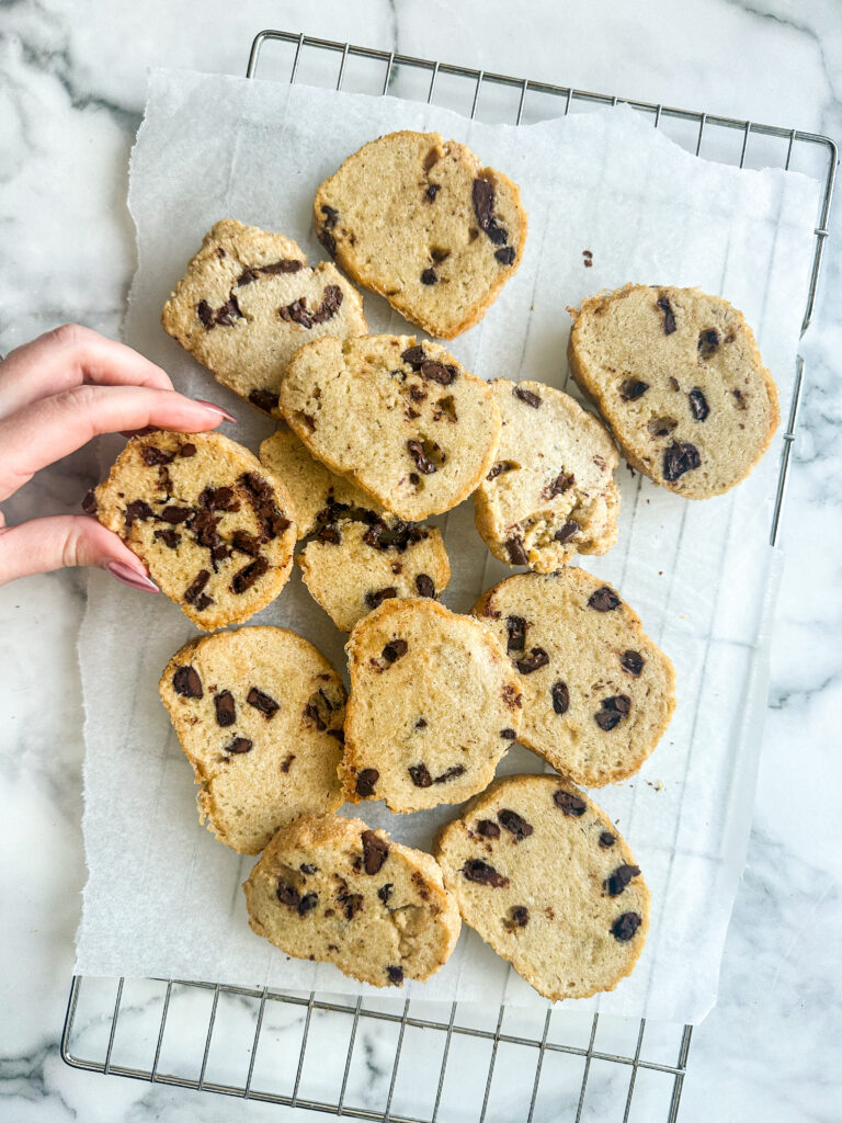 Mocha Shortbread Cookies