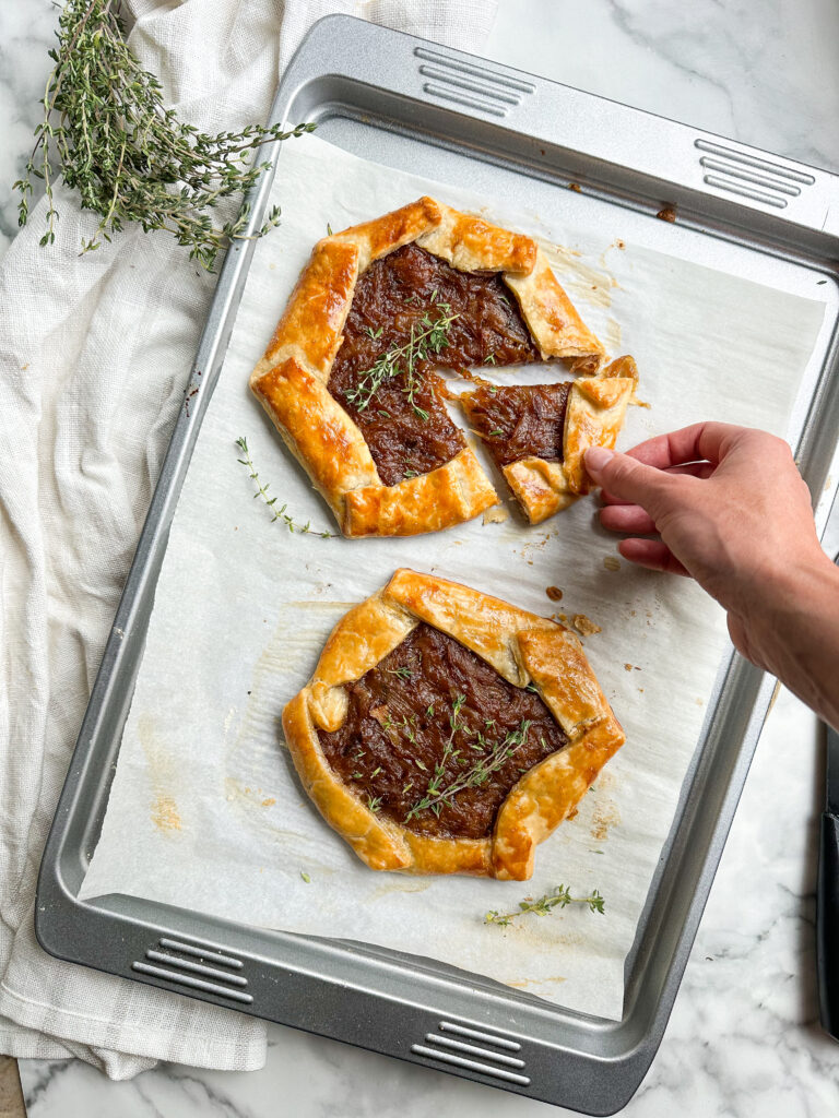 Mini Caramelized Onion Galettes