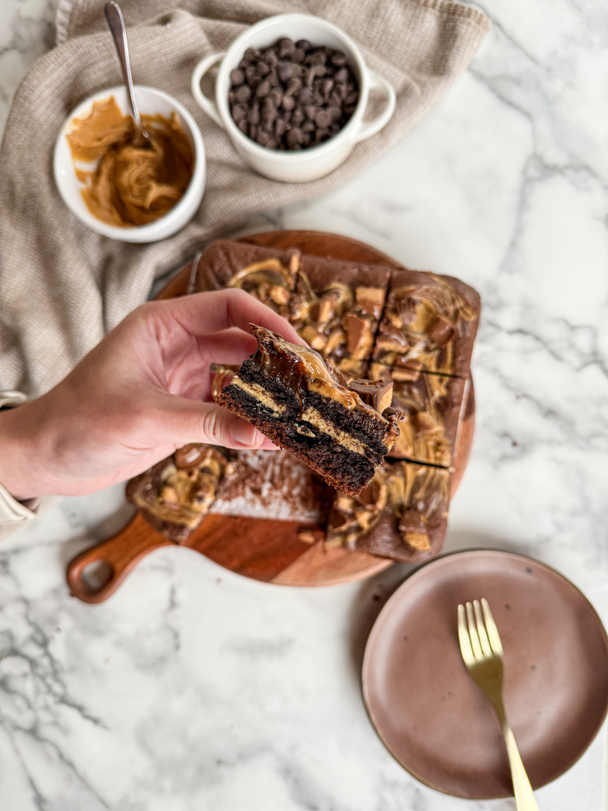 Peanut Butter Oreo Brownies