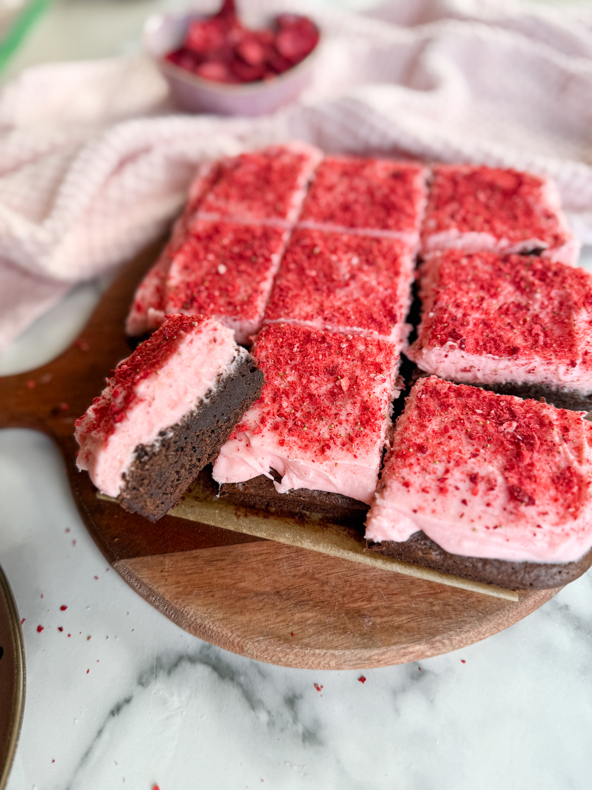 Strawberry Cream Cheese Brownies
