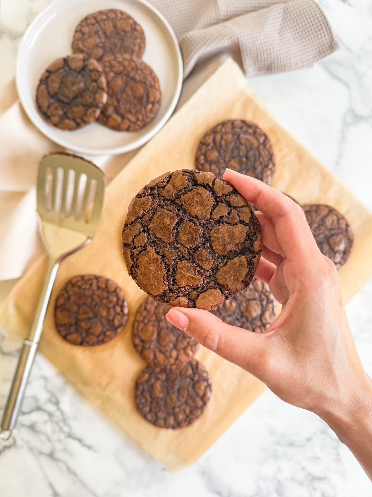Chocolate Mocha Brownie Cookies