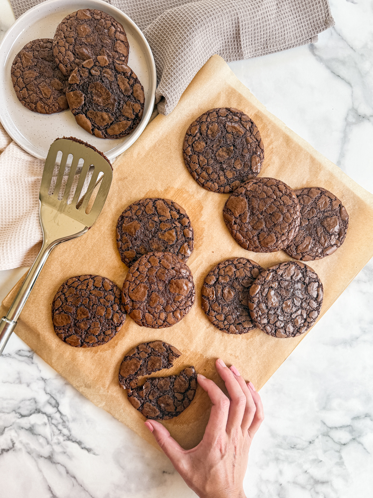 Chocolate Mocha Brownie Cookies