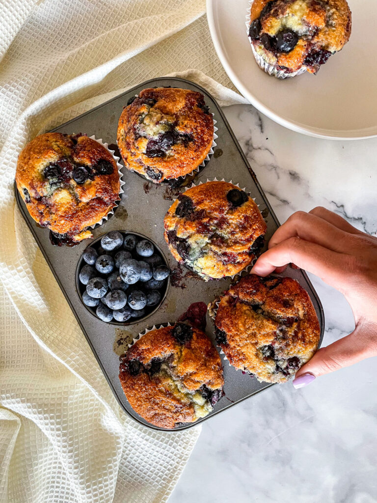 Bakery Style Blueberry Muffins