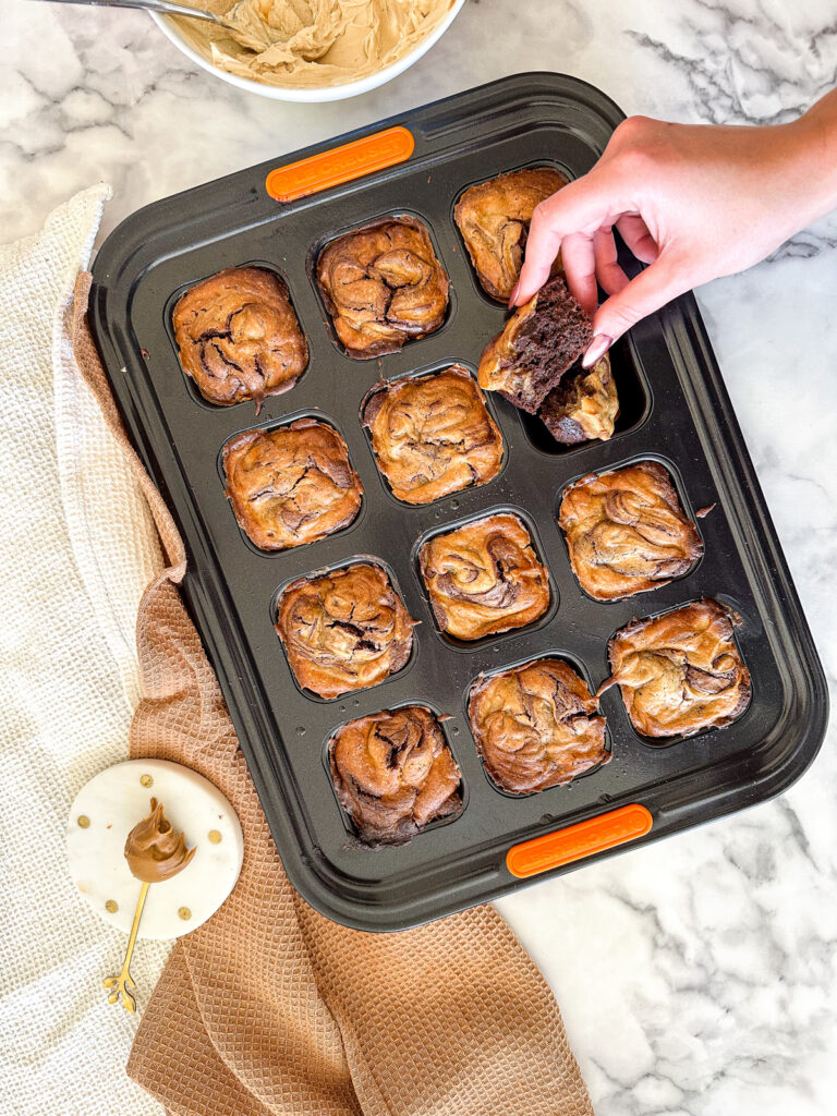Biscoff Cheesecake Brownie Bites