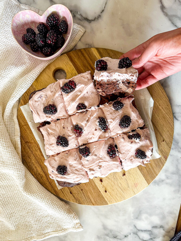 Blackberry Frosted Brownies