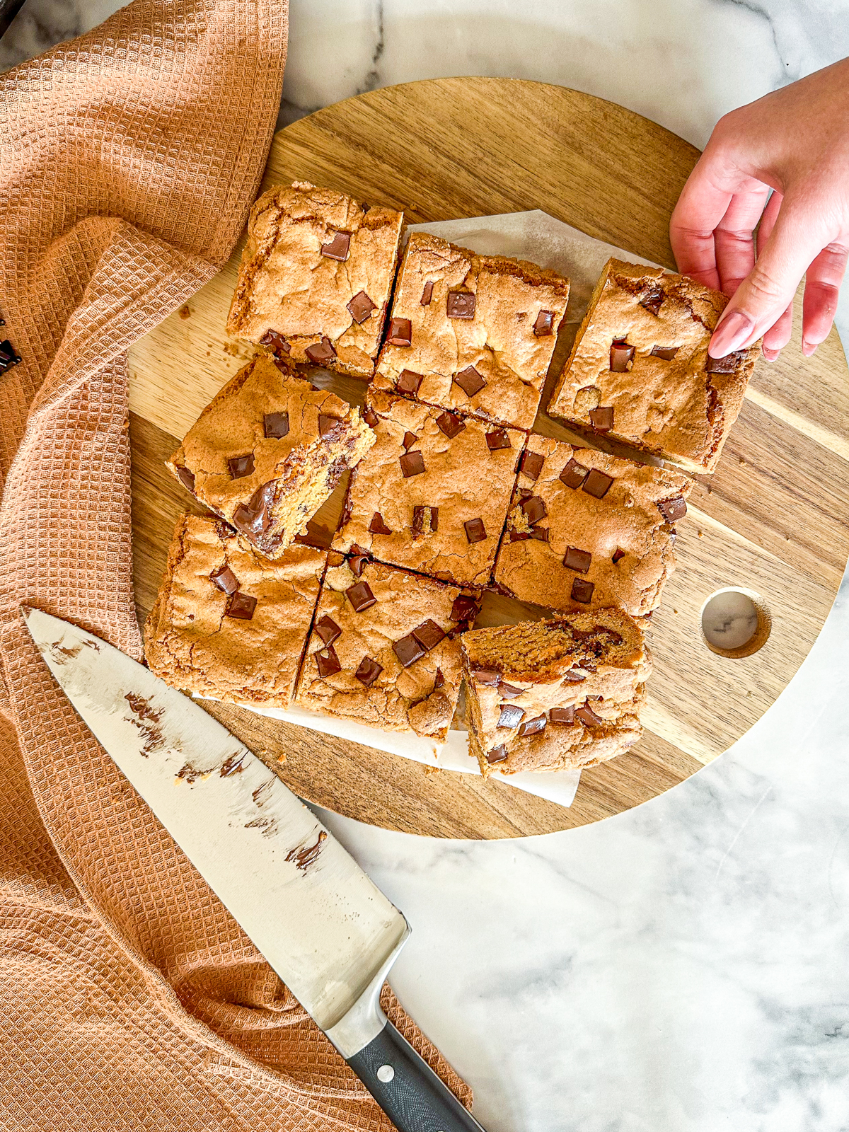 Dark Chocolate Cookie Bars