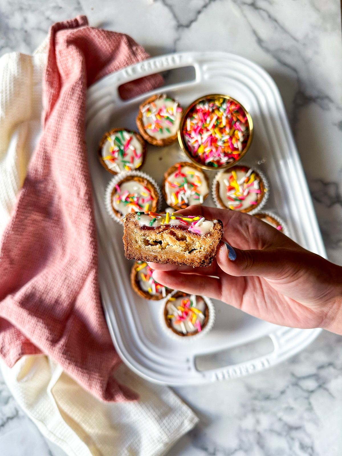 Pop Tart Funfetti Cookie Cups