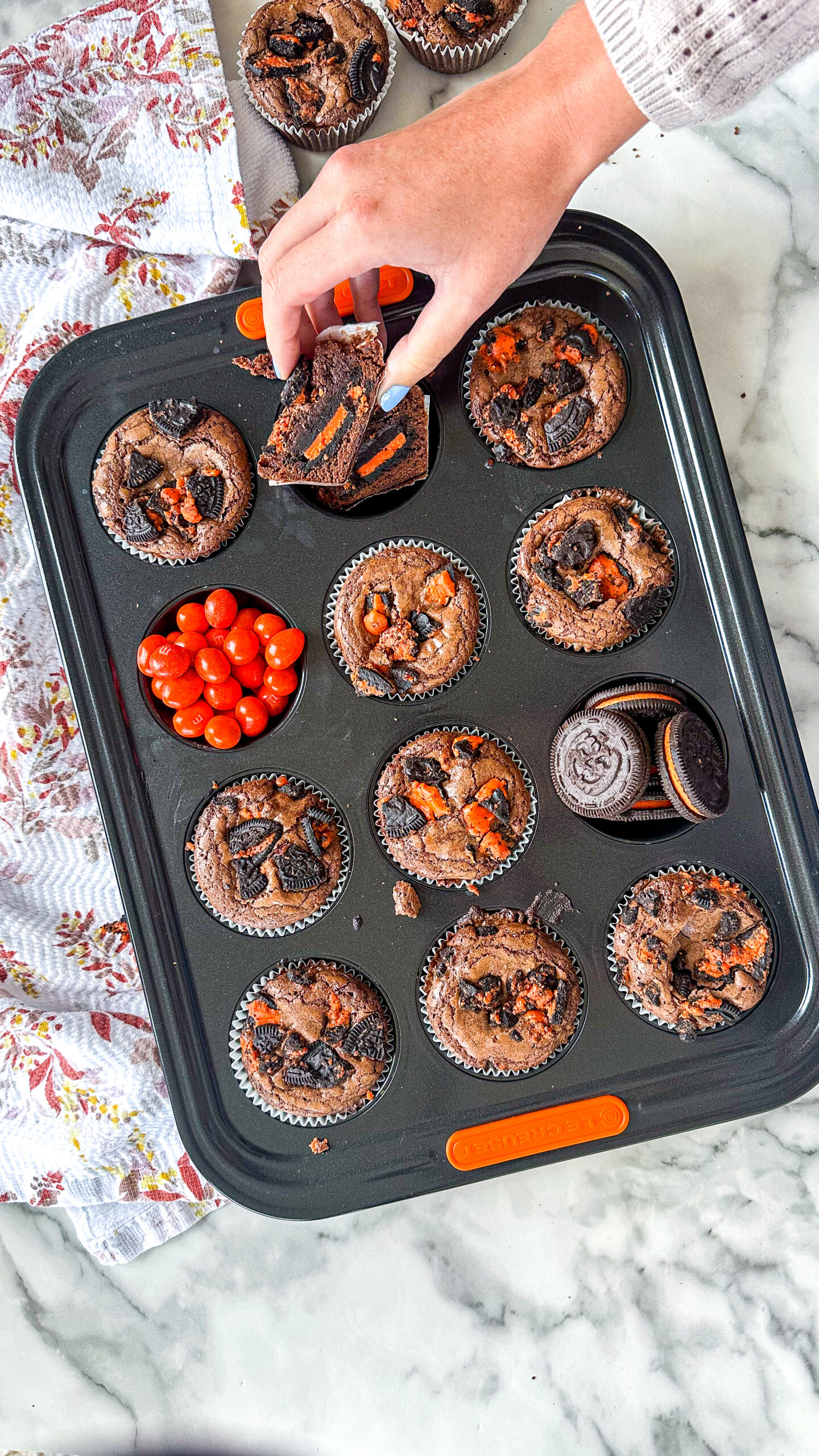 Halloween Oreo Brownie Cups