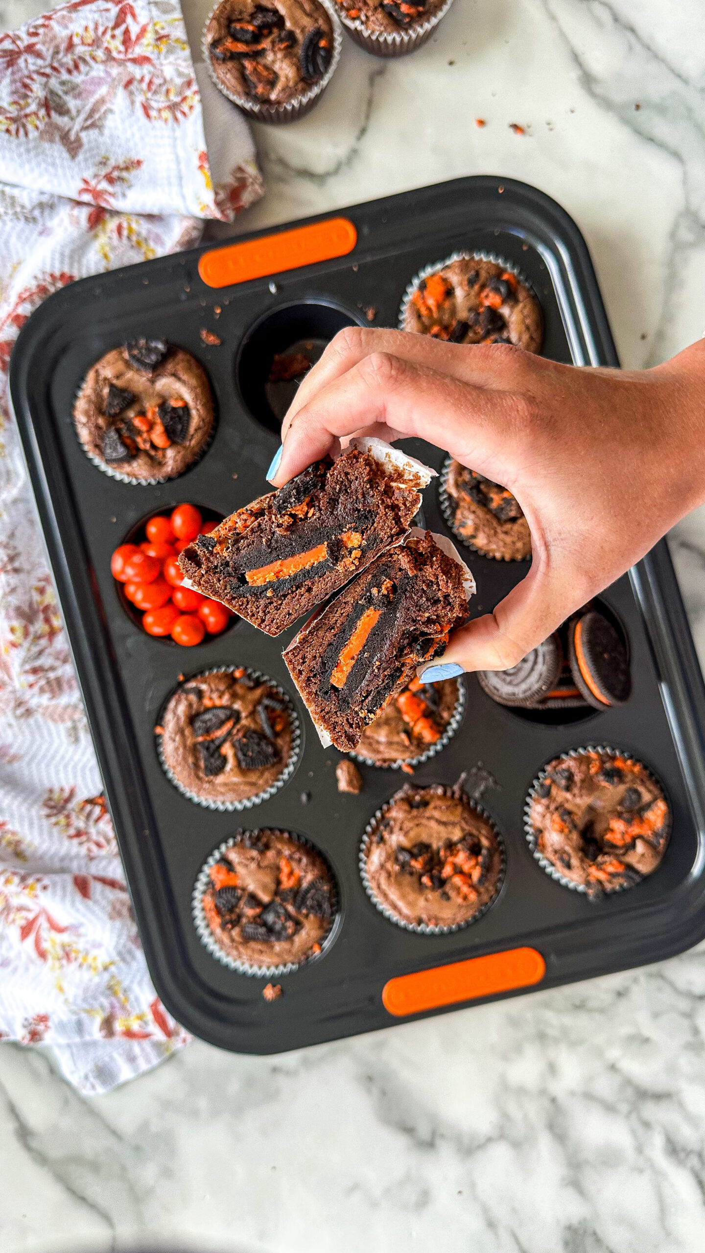Halloween Oreo Brownie Cups