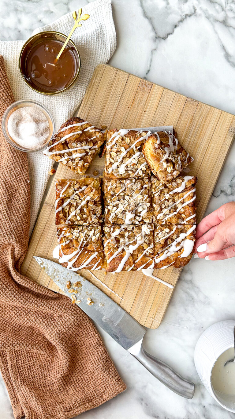 Caramelized Apple Crisp Blondies