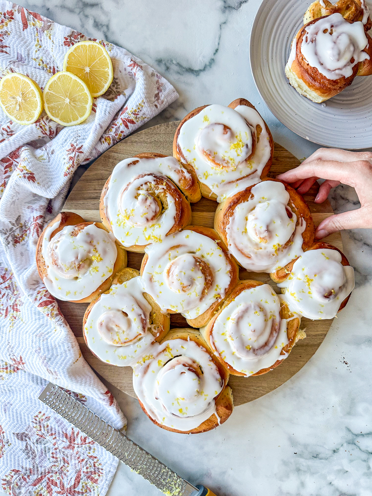 Lemon & Poppy Seed Sweet Rolls