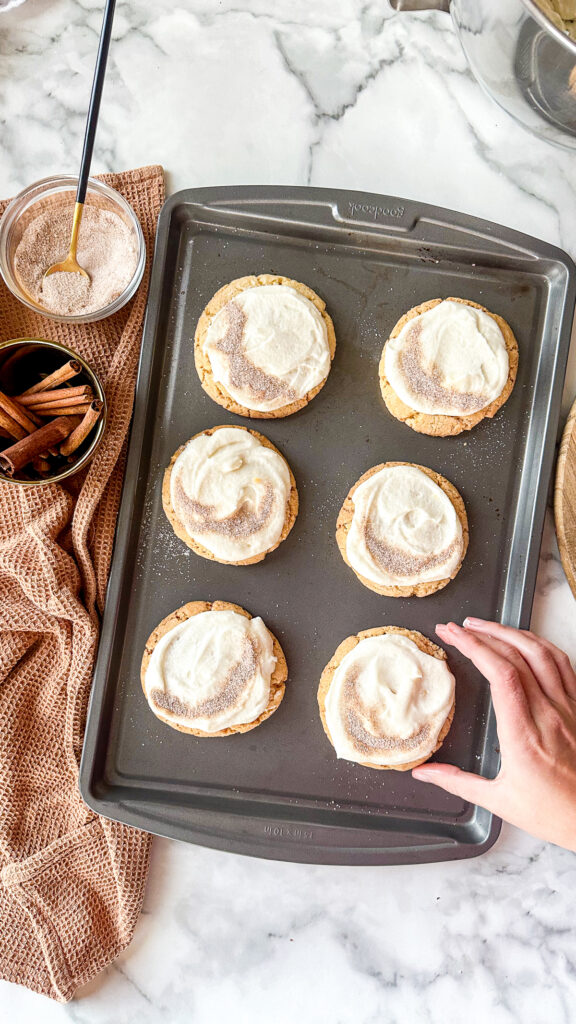 Chai Latte Frosted Cookies