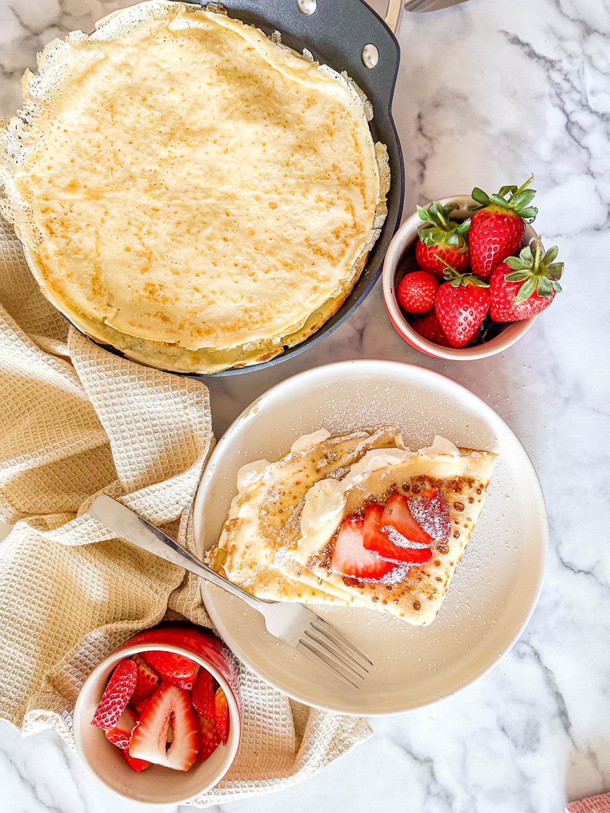 Classic 3 Ingredient Crepe Recipe - Tasting Thyme