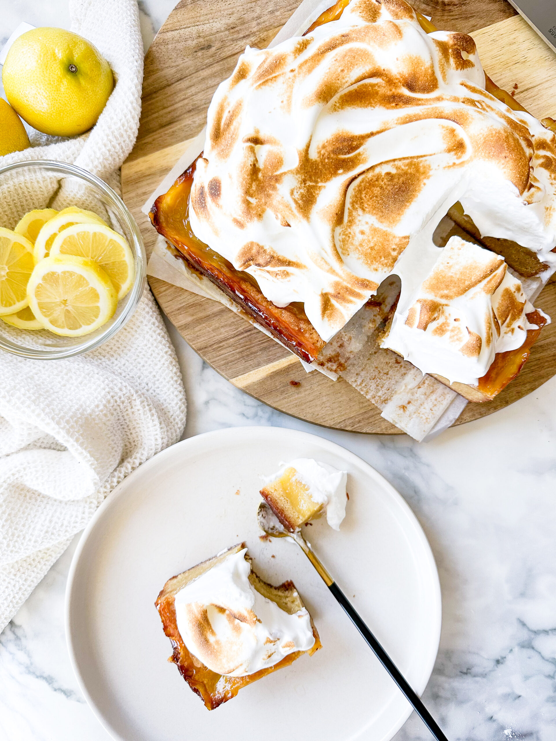 Lemon Meringue Pie Blondies