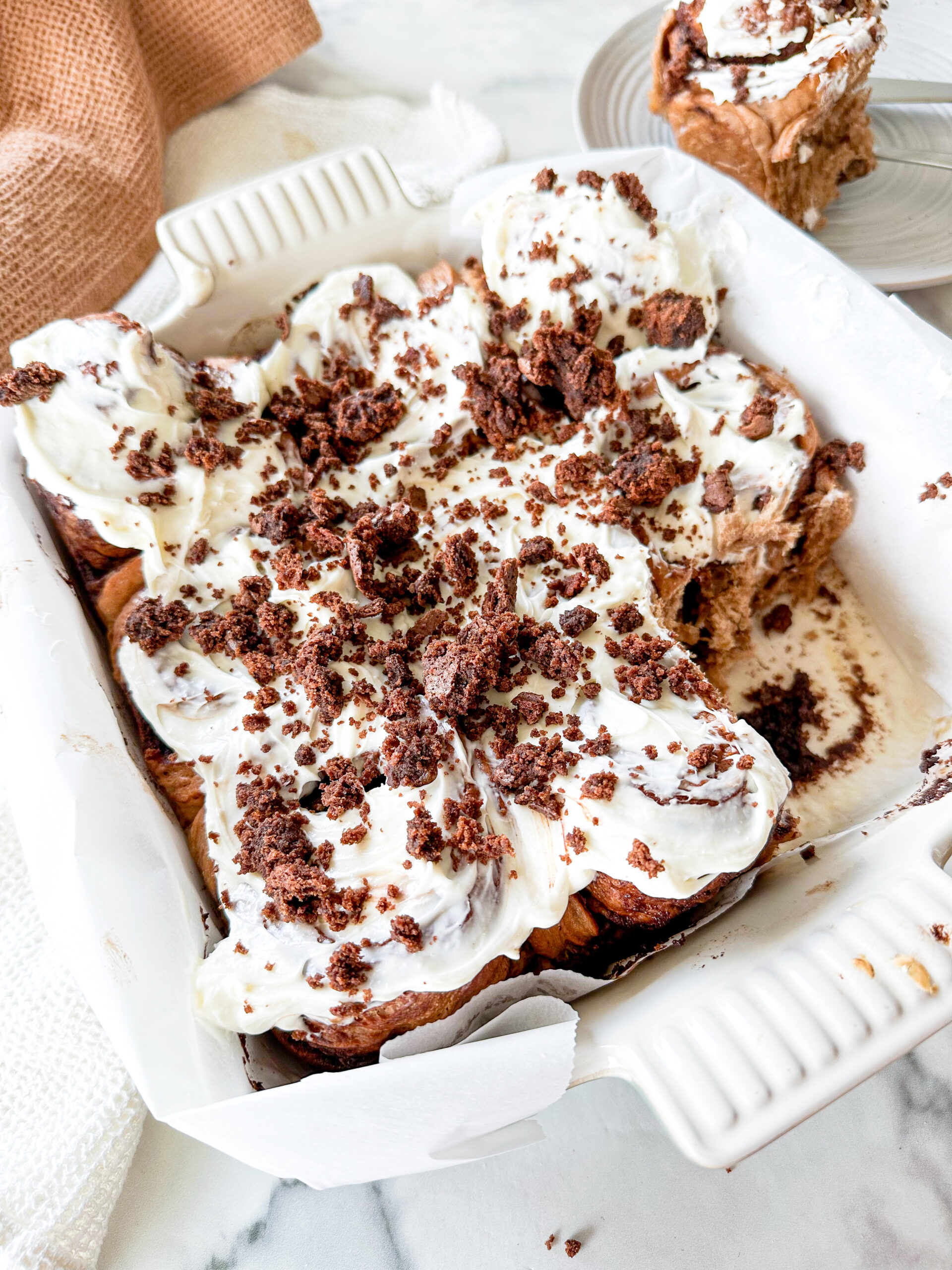 Chocolate Brownie Cinnamon Rolls