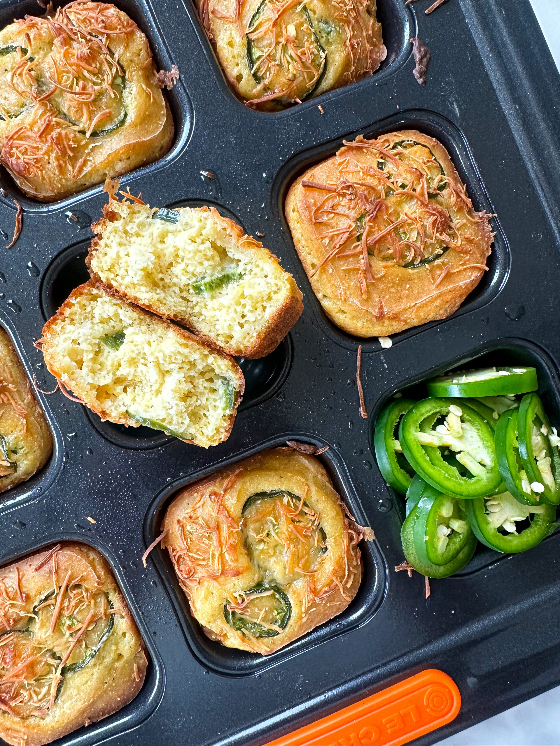 Jalapeno Cheddar Cornbread Muffins