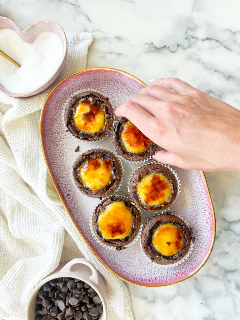 Creme Brûlée Brownie Cups