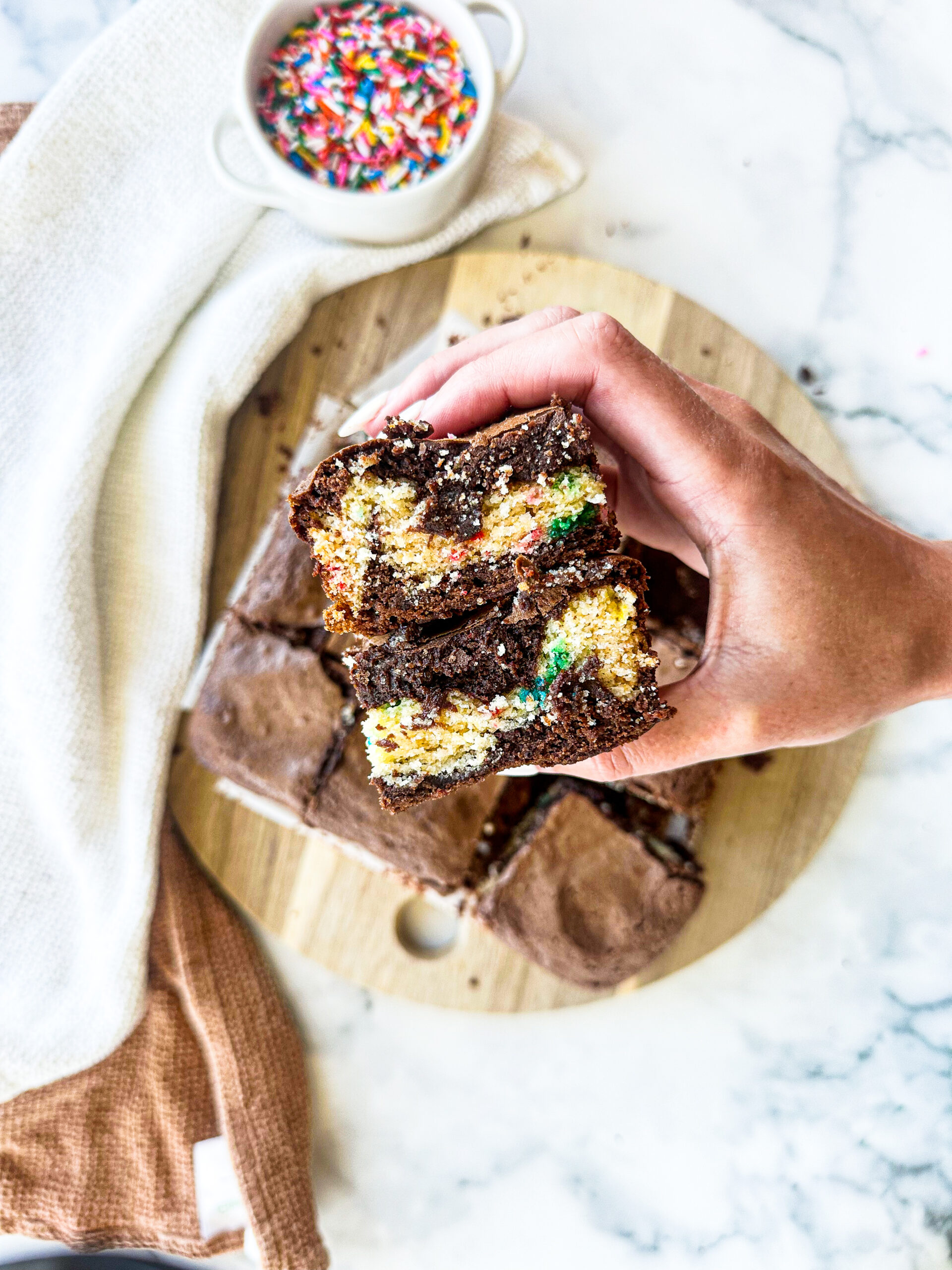 Birthday Cake Brownies