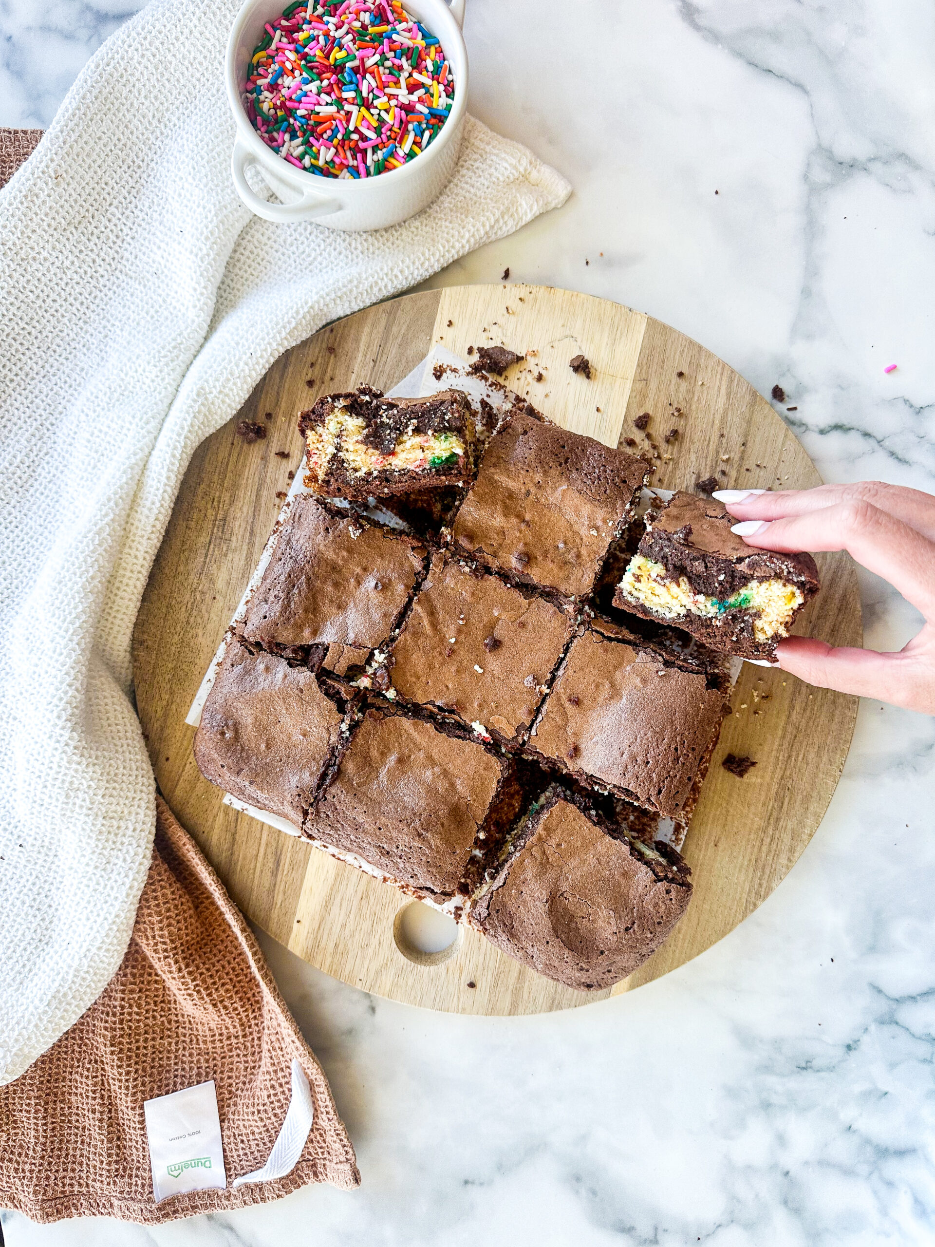 Birthday Cake Brownies