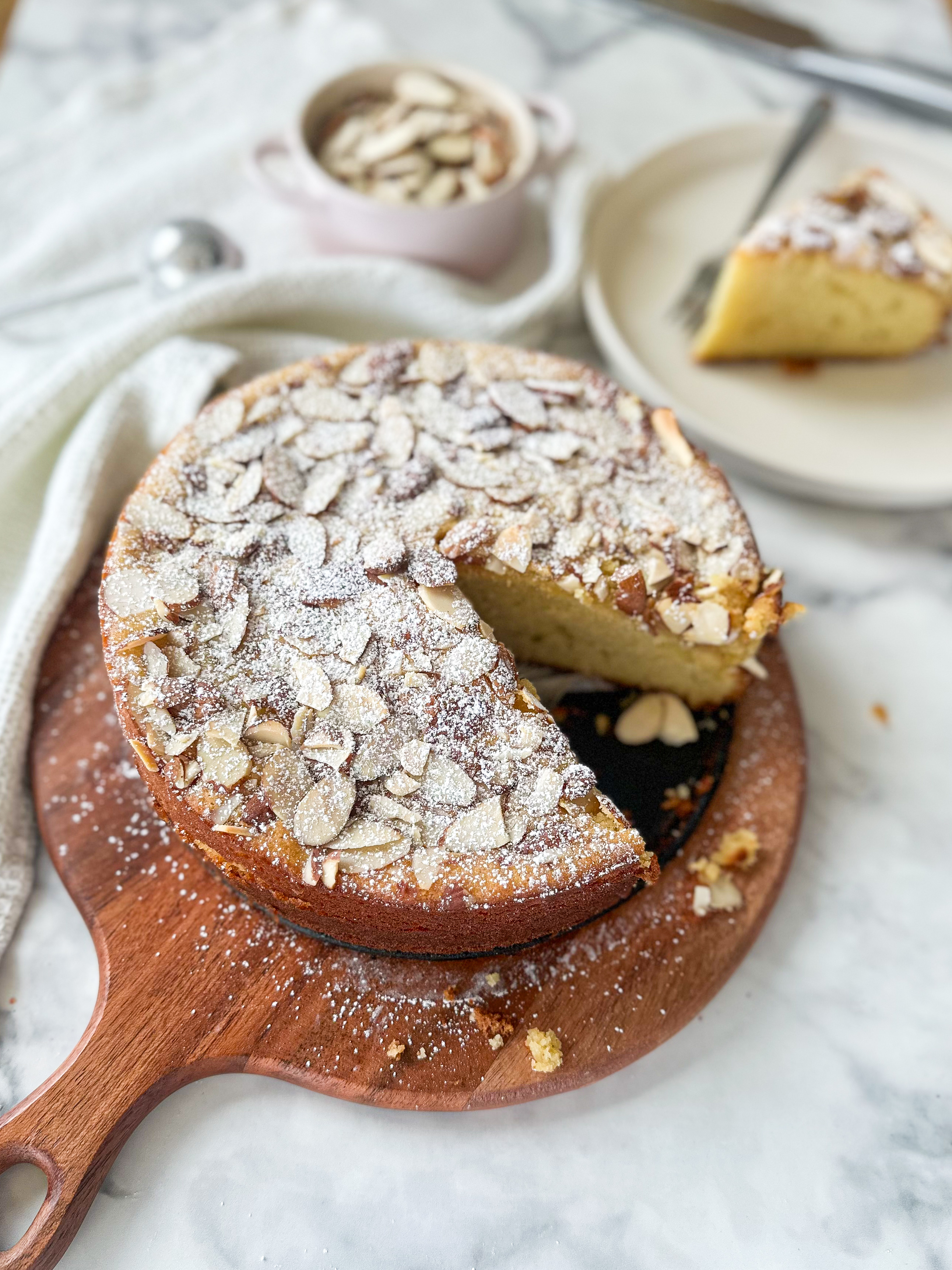 Gooey Almond Croissant Cake