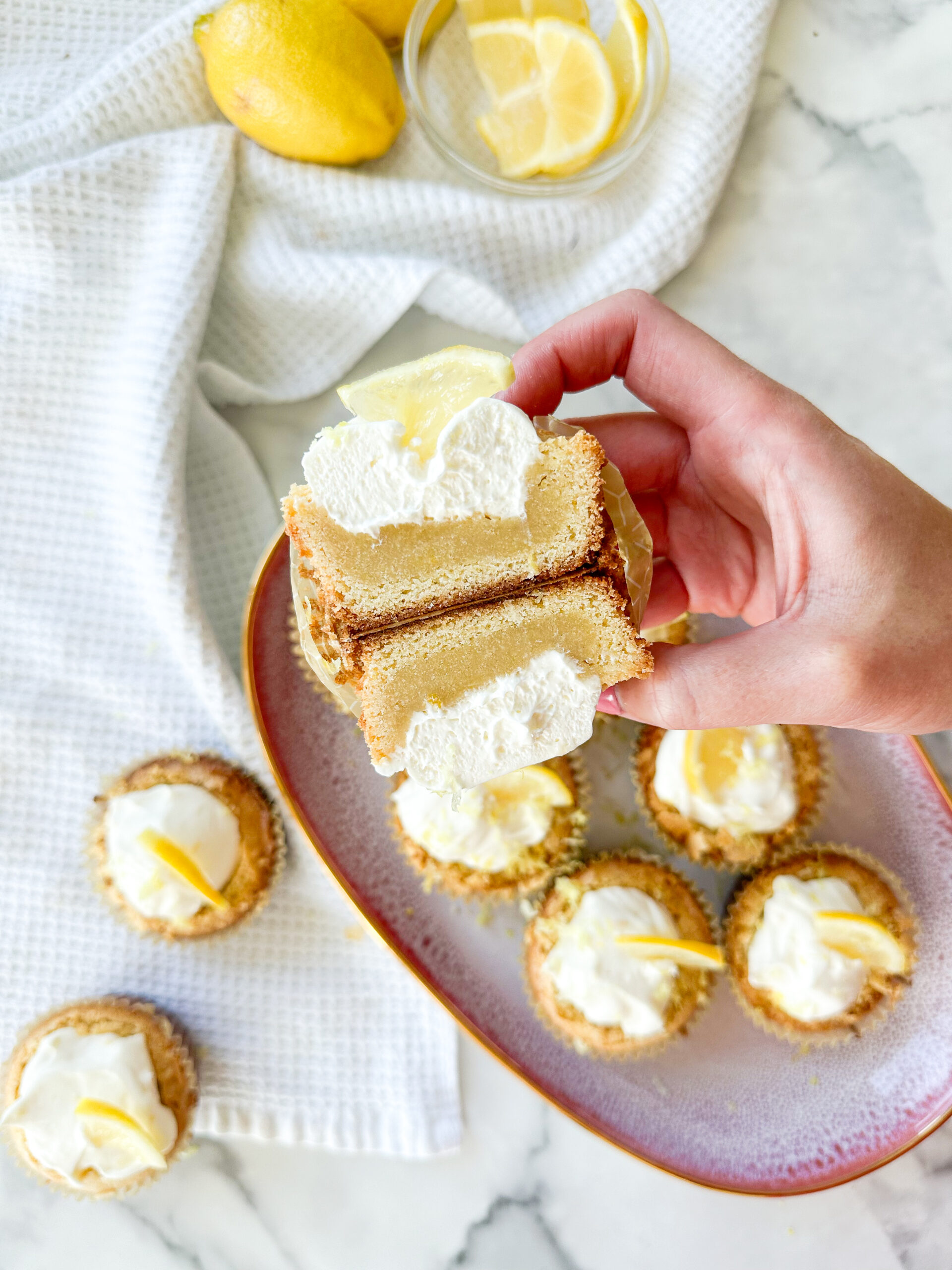Lemon Cheesecake Blondie Cups