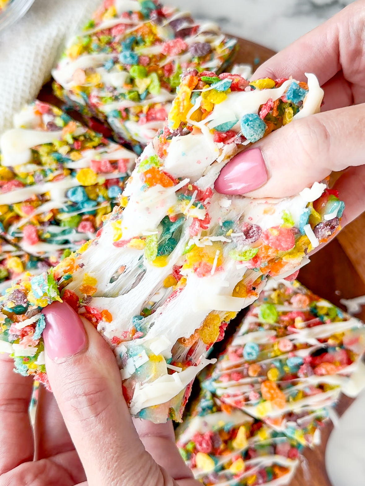 Fruity Pebbles Marshmallow Treats