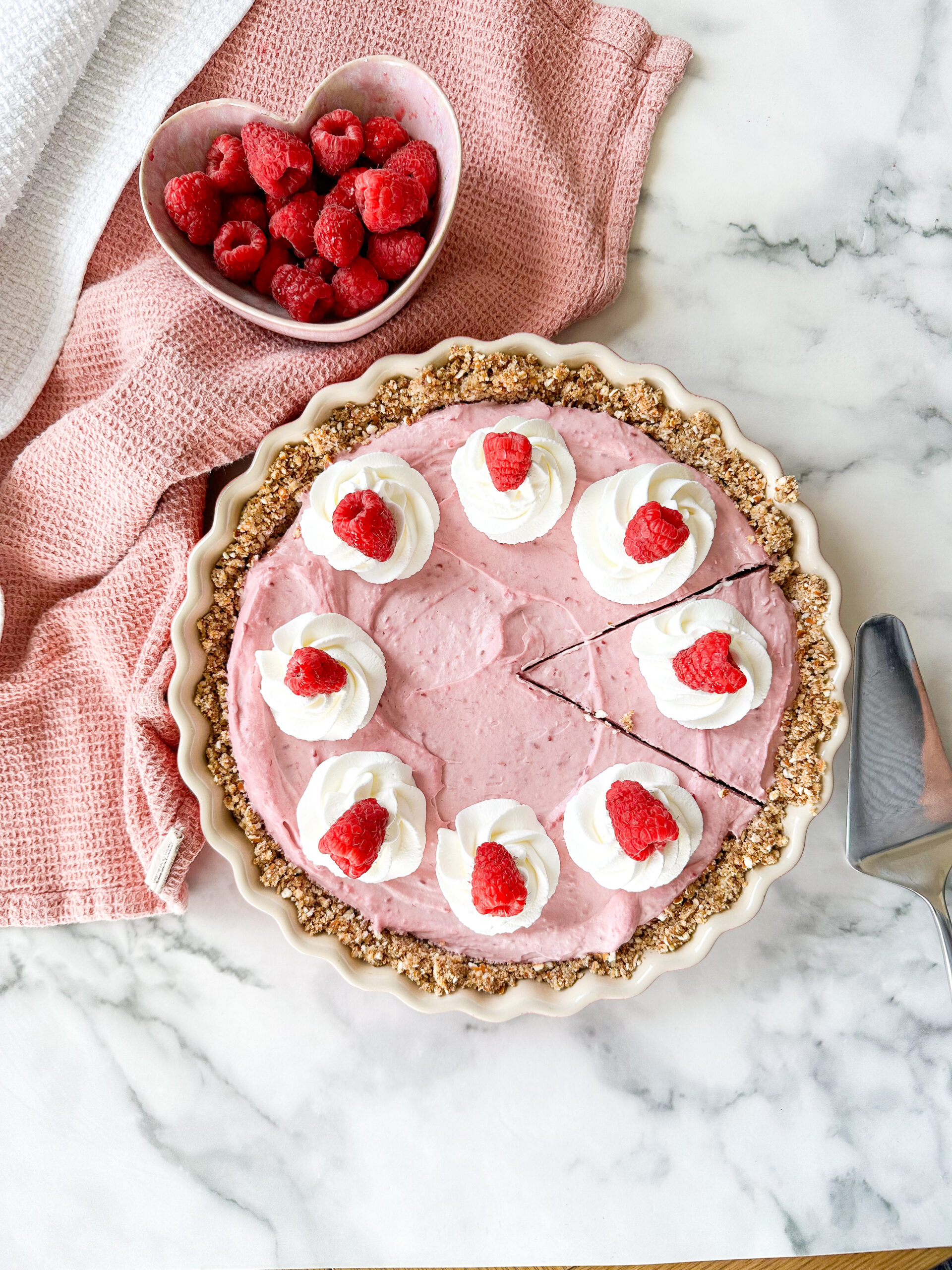 Raspberry Pretzel Pie