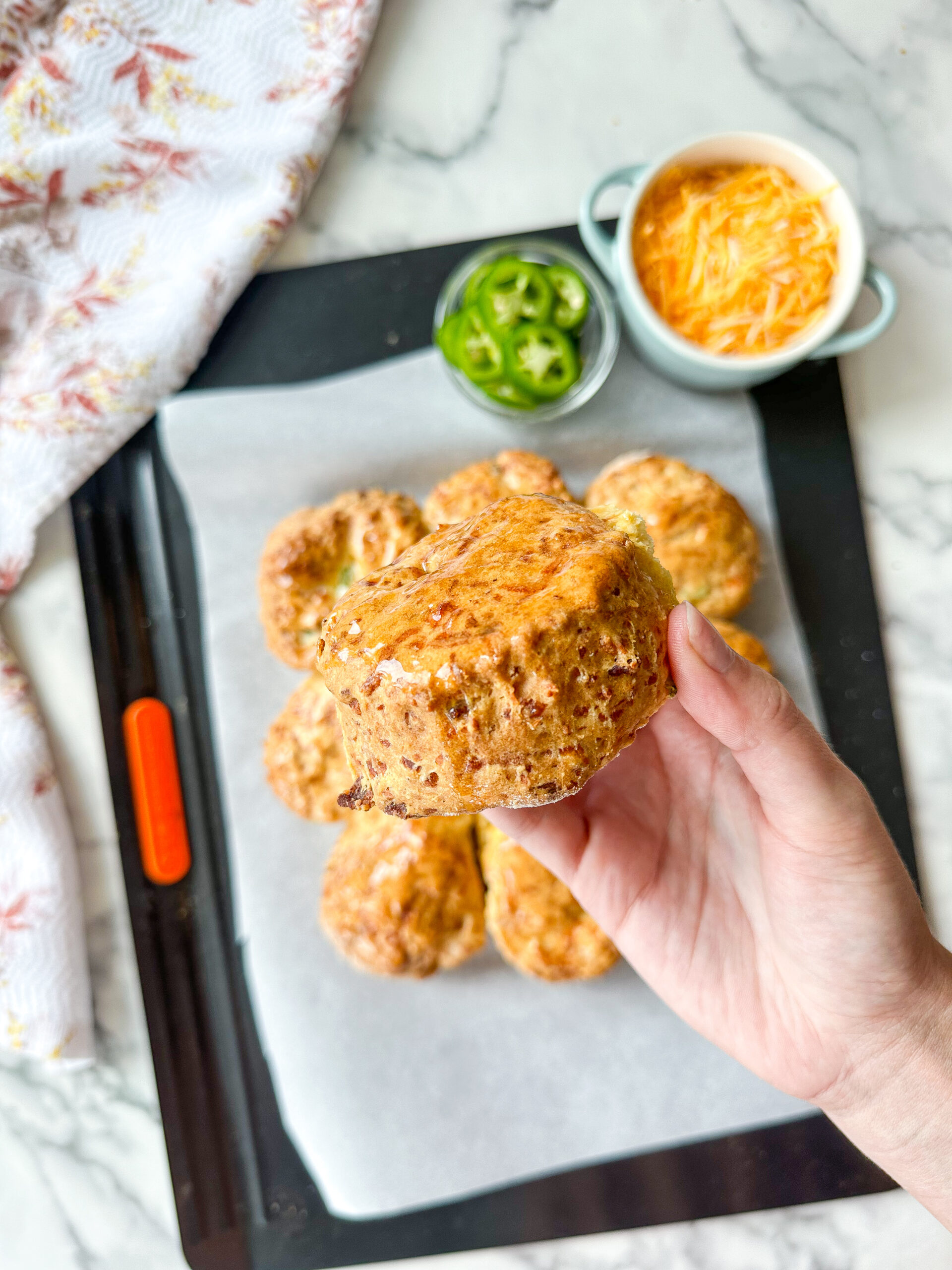 Cheddar, Bacon & Jalapeño Biscuits