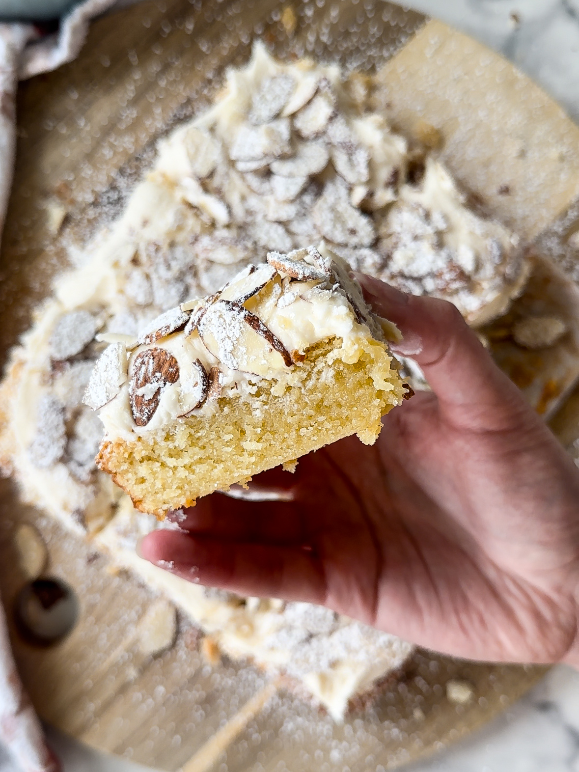 Almond Croissant Blondies