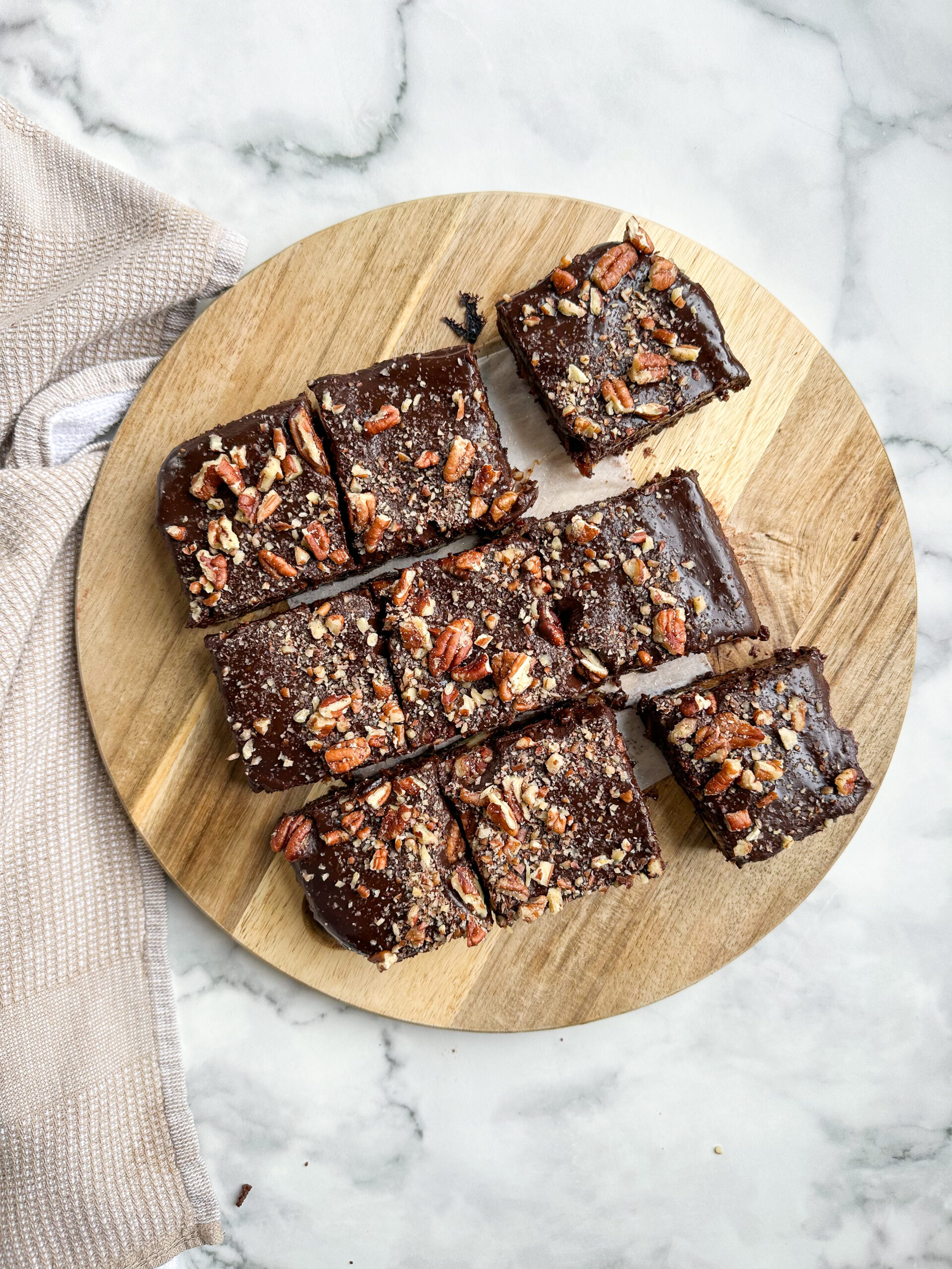 Turtle Brownies (Pecan, Caramel and Chocolate Ganache)