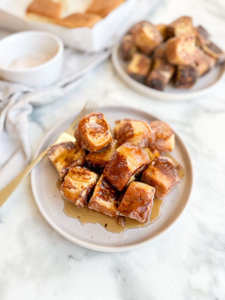 Pumpkin Spice Hawaiian Roll French Toast