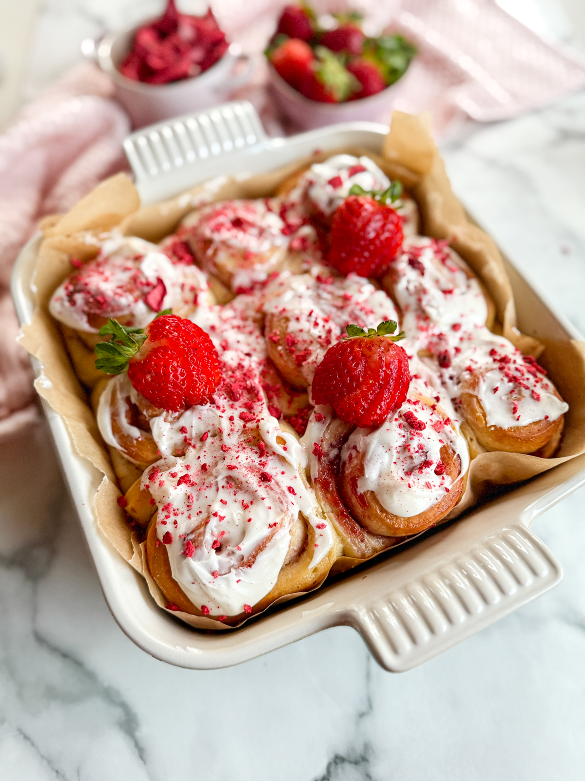 Strawberry Cinnamon Rolls