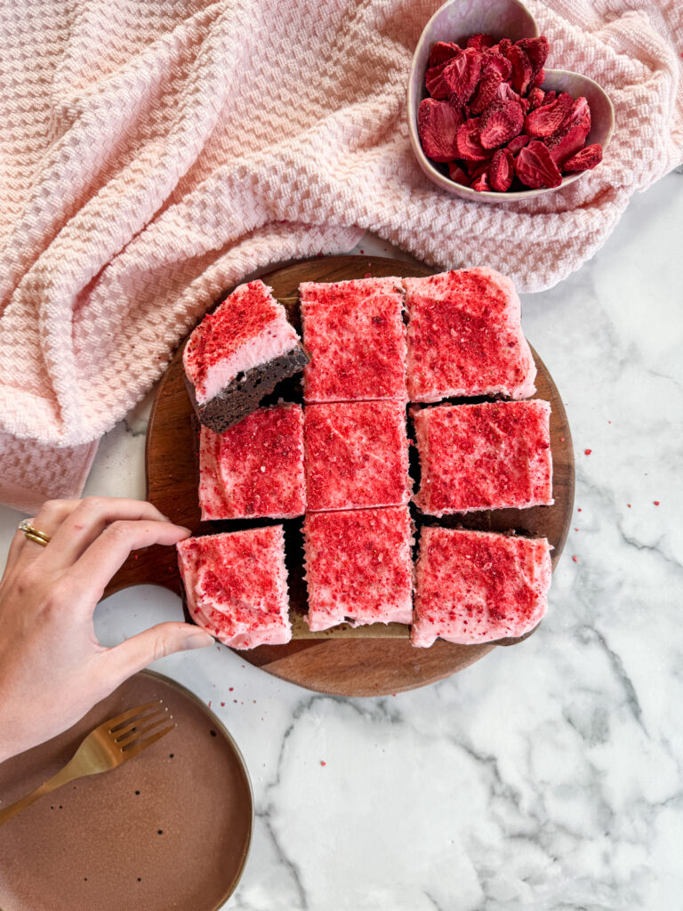 Strawberry Cream Cheese Brownies
