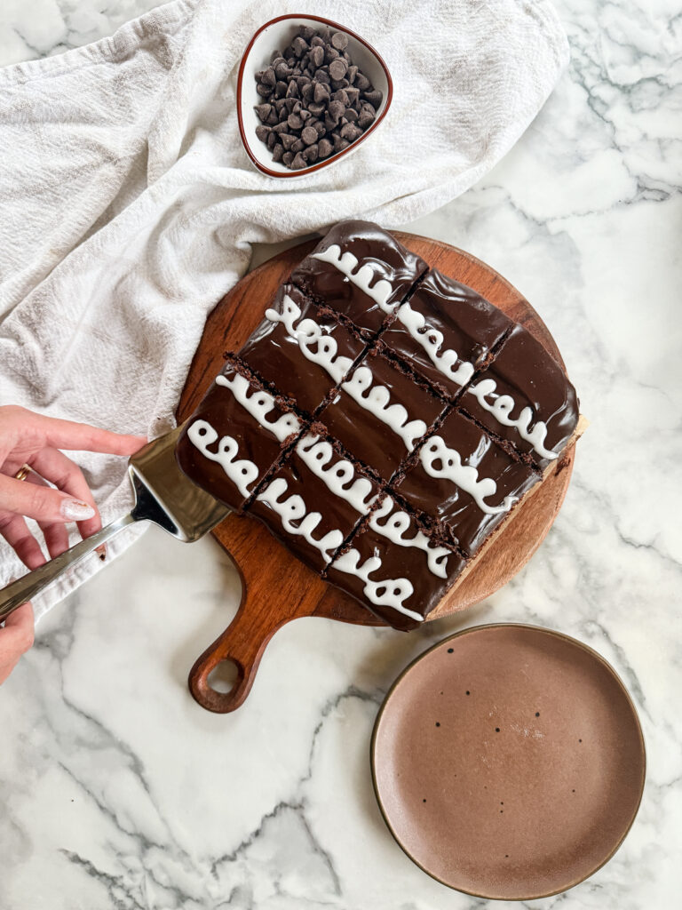 Hostess Brownies (with Chocolate Ganache)