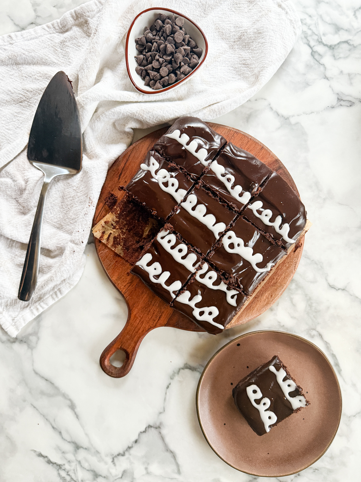 Hostess Brownies (with Chocolate Ganache)