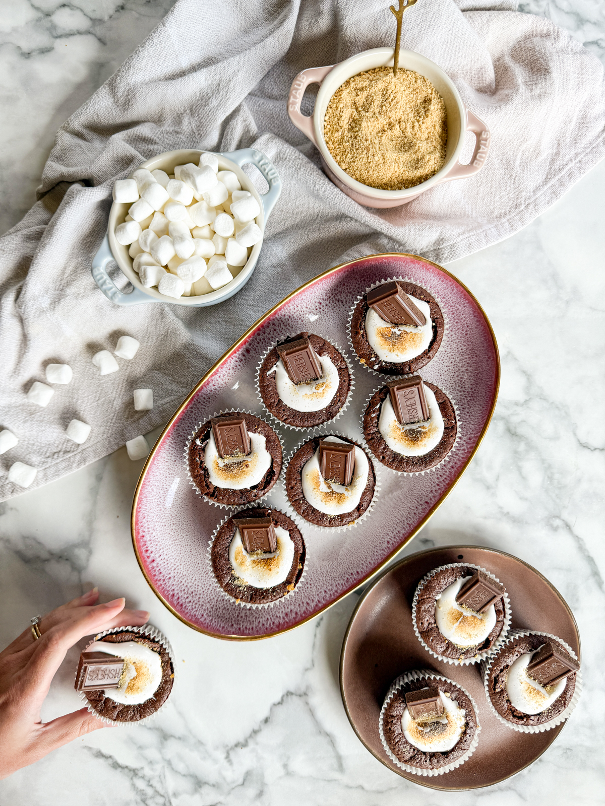 S'mores Brownie Cups
