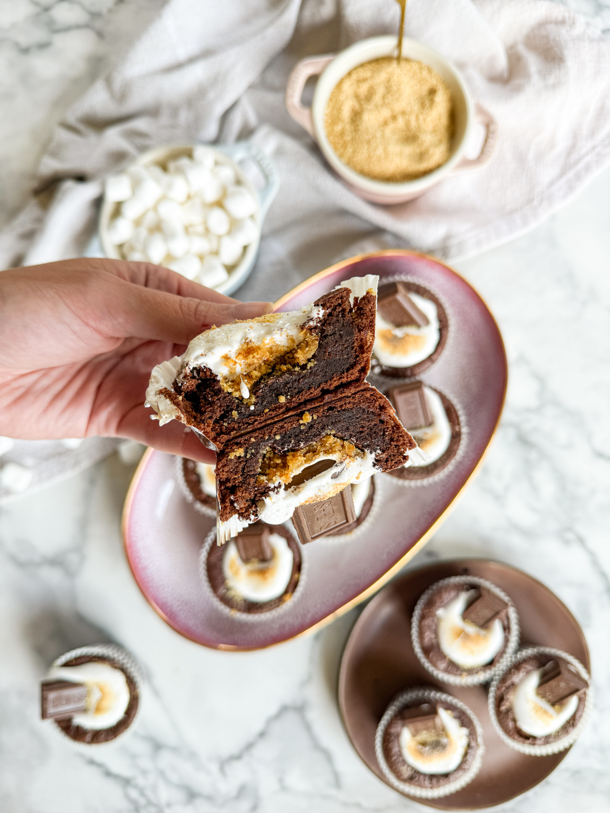 S'mores Brownie Cups