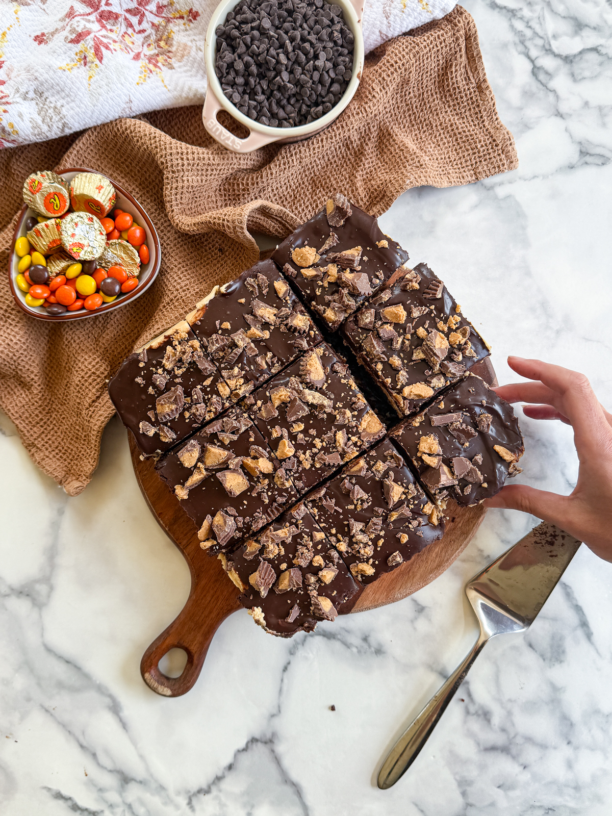 Peanut Butter Banana Bread Brownies