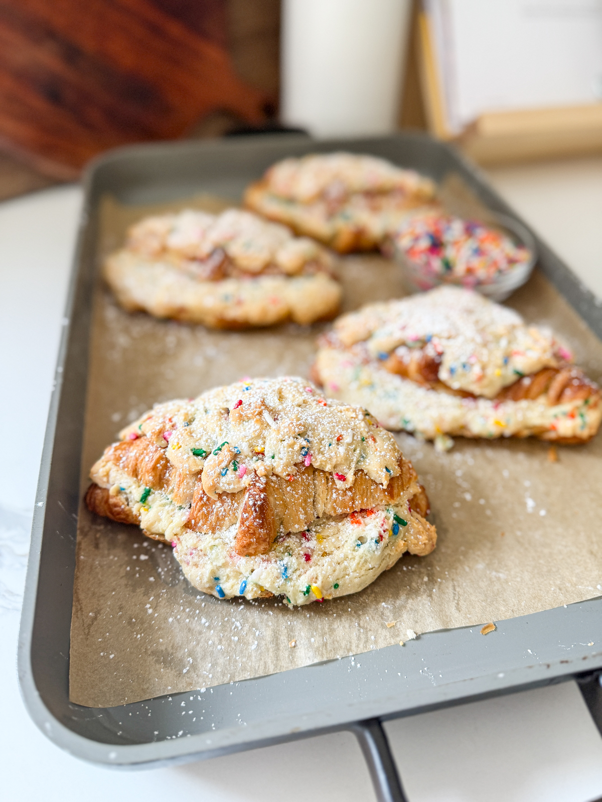Funfetti Cookie Croissants (Box Mix)