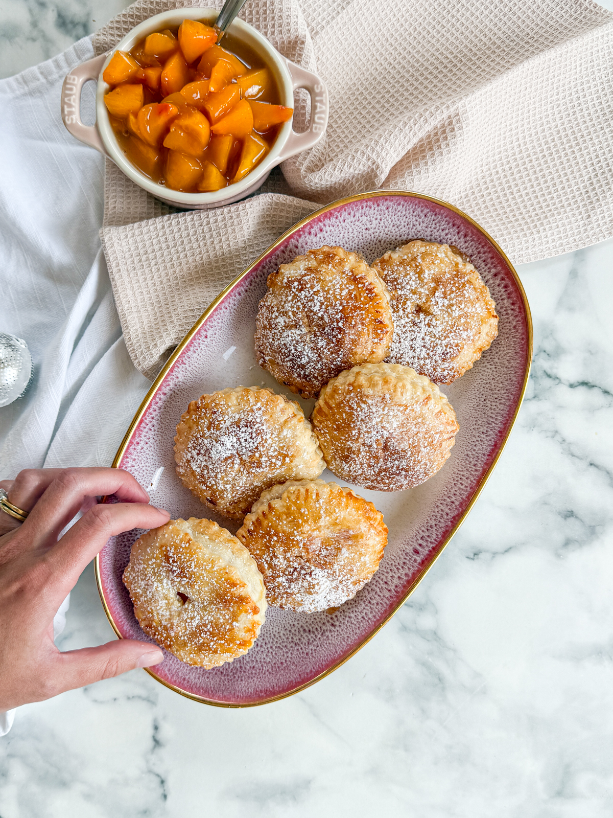 Mini Peach Puff Pies (Beginner Friendly)