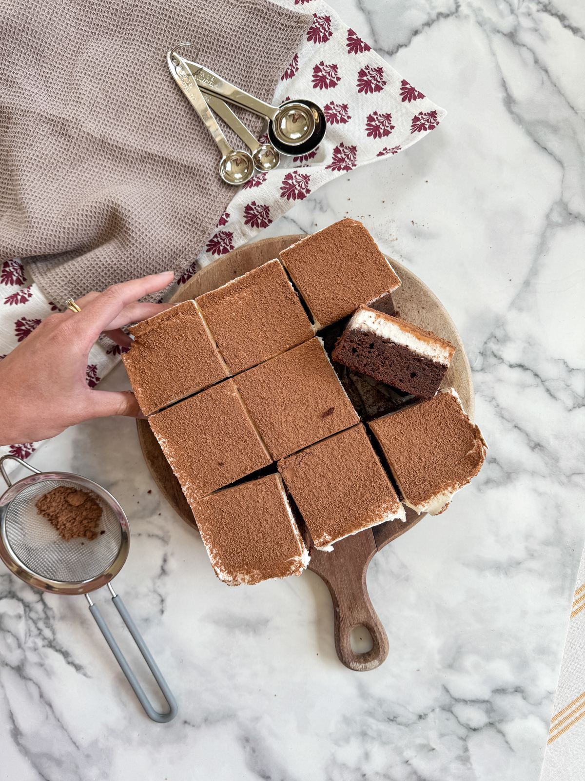 Tiramisu Brownies with Mascarpone Frosting