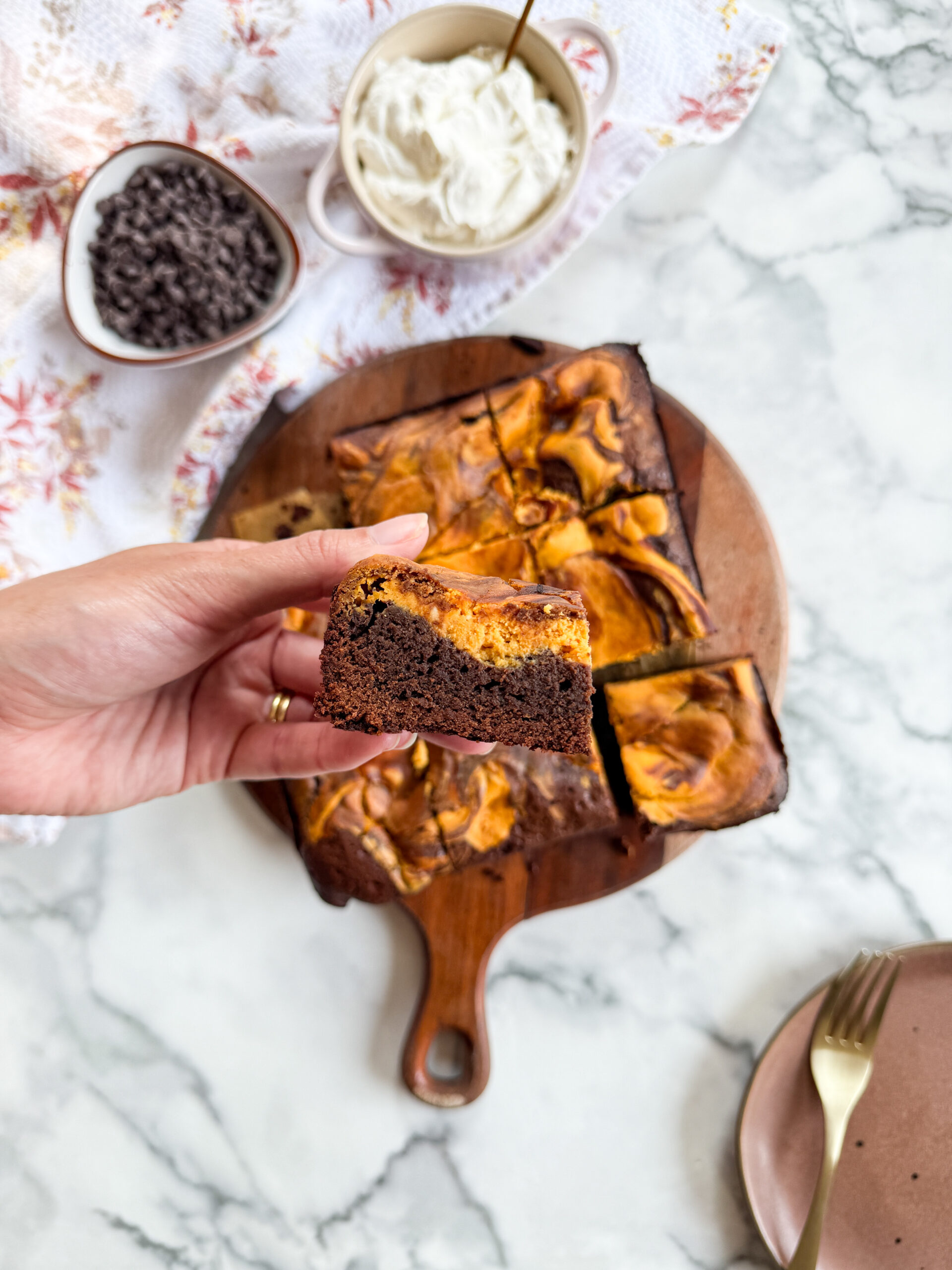 Pumpkin Spice Latte (PSL) Brownies