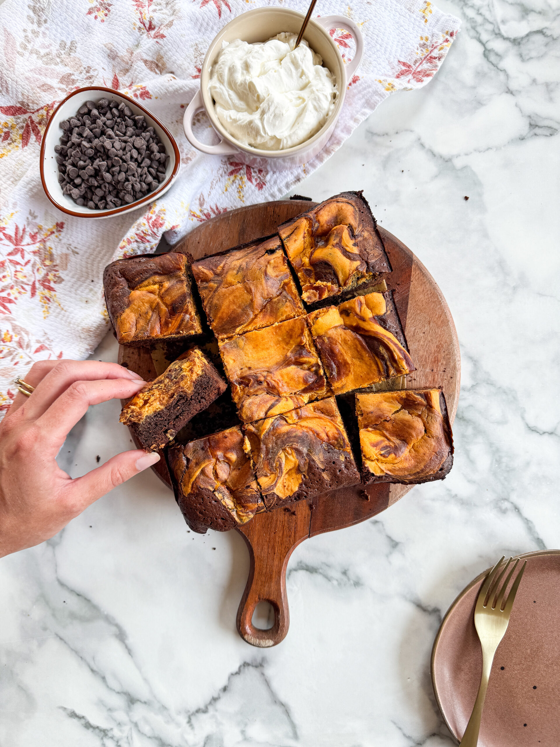 Pumpkin Spice Latte (PSL) Brownies