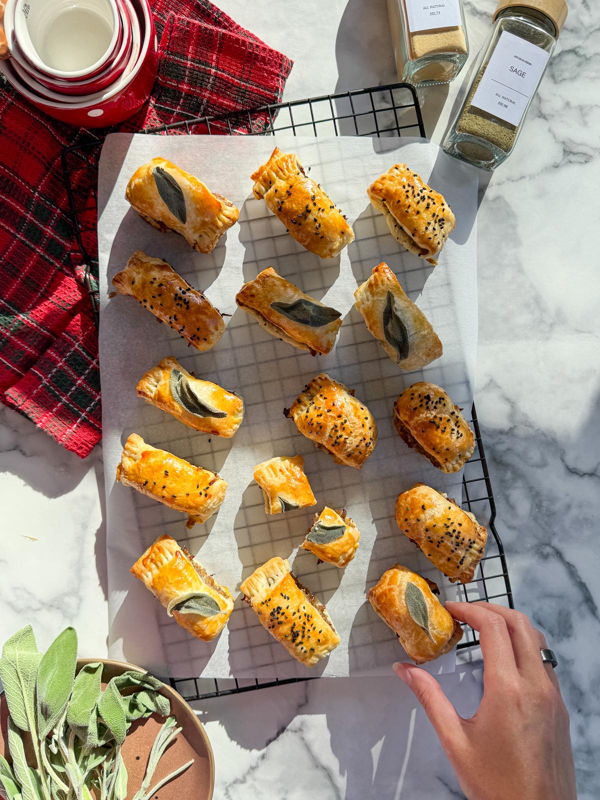 English Sausage Rolls (With Sage & Puff Pastry)