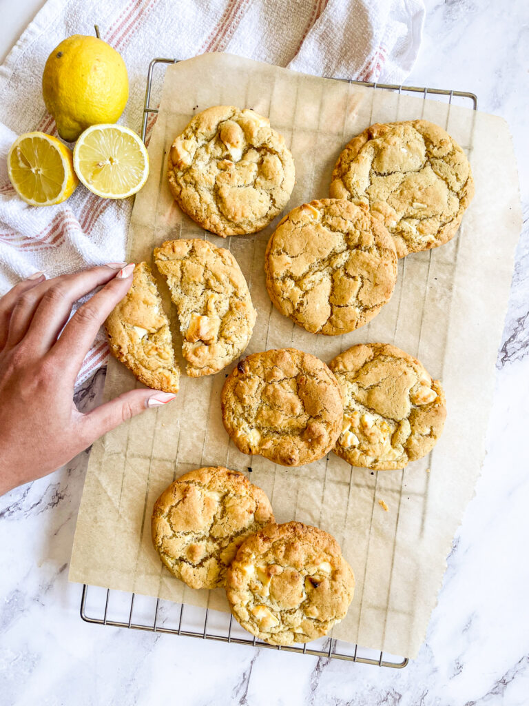 Lemon and White Chocolate Cookies