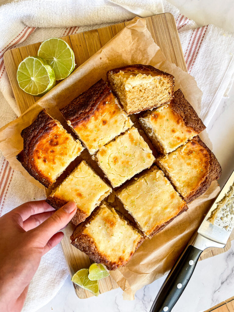 Zesty Key Lime Pie Blondies