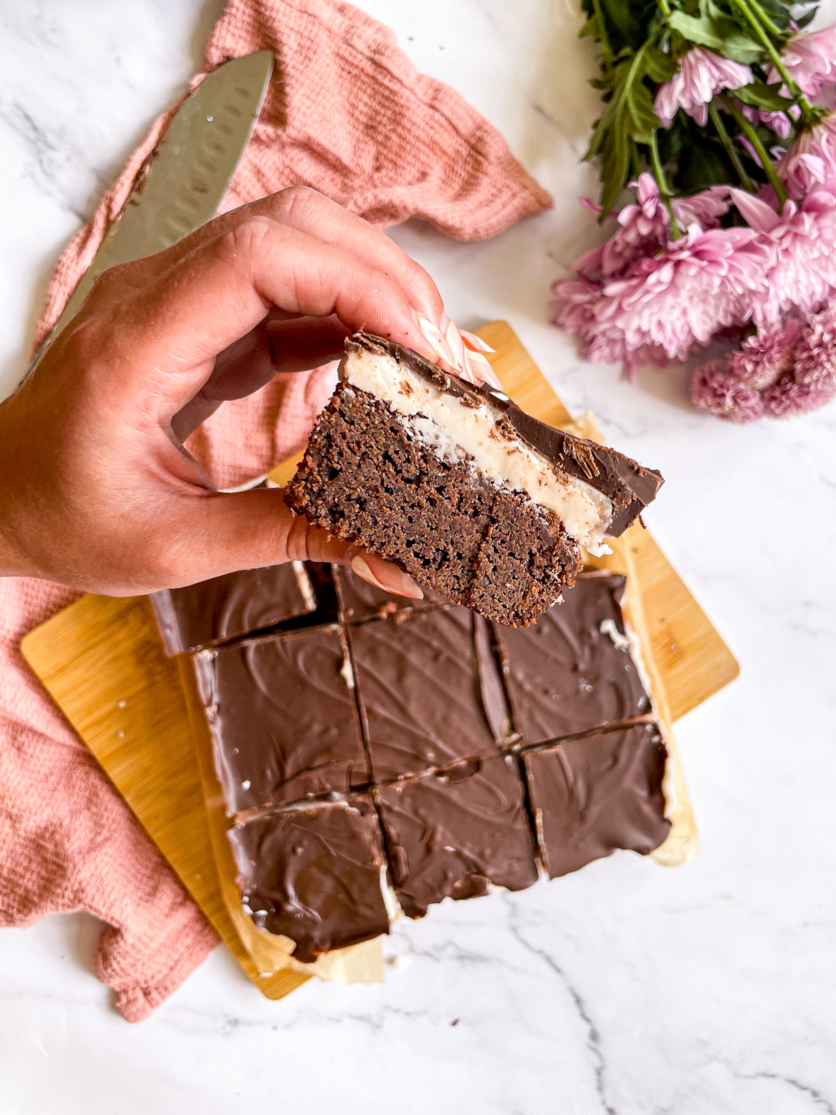 Strawberry Dream Layered Brownies