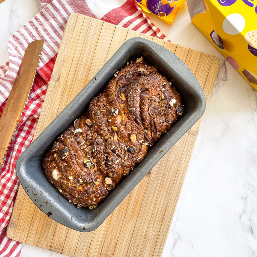Mini Egg and Nutella Babka: Easter Special